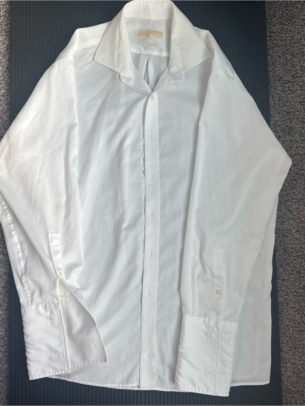 Michael Kors White Men's Dress Shirt - Classic Button-Up